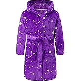 SGMWVB Kid Fleece Hooded Robes Girls Bathrobes Boys Soft Plush Sleepwear Toddler Fuzzy Pajamas