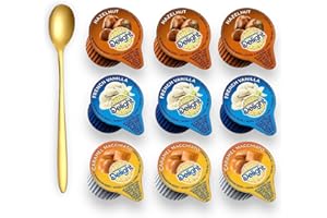 GENERIC Coffee Creamer Singles Variety Pack by CC STORE SOLUTIONS - 3 Flavor Individual Coffee Creamers, Caramel Macchiato Creamer, French Vanilla Creamer, Hazelnut Creamer - 72 Count Non Dairy Coffee Creamer