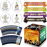 59 Pcs Halloween Costume Contest Awards for Adult Halloween Party Supplies | 4 Acrylic Skeleton Halloween Trophies, 4 Award Sashes, Ballot Box, 50 Voting Cards