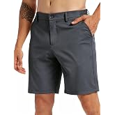 LeapsLion Mens Golf Dress Shorts 9" Stretch Casual Work Flat Front Shorts for Men with 4 Pockets Quick Dry Lightweight