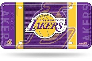 Rico Industries NBA Basketball Metal Auto Tag 6" x 12" - Great for Truck/Car/SUV