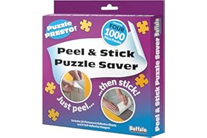 (4 Pack) Puzzle Presto! Peel & Stick Saver: The Original and Still The Best Way to Preserve Your Finished Puzzle! 24 Adhesive