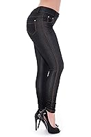 Unique Styles Women's Basic Jeggings Leggings Stretchy 5 Pockets Pants Regular Plus Sizes