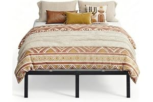 VASAGLE Full Metal Bed Frame, 14 Inches Tall, 1100 lb Weight Capacity