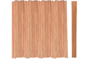 Ziosxin 350pcs Smokeless Cherry Wood Candle Wicks-Long Lasting Flame-Easily Burn,Natural Candle Cores（no Metal Bracket）