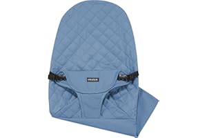 iGRATENS Fabric Seat for Bouncer - Cover for Baby Bjorn Bouncer Balance Soft & Bliss, 100% Cotton, Skin -Friendly, Machine Washable, Blue