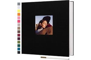 13.2x12.8 Inch Large Self Adhesive Photo Album Magnetic Scrapbook Album 40 Magnetic Double Sided Pages Linen Hardcover DIY Ph