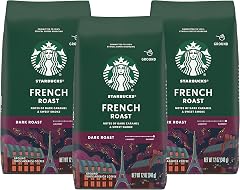 Starbucks Dark French Roast Ground Coffee, 12 Ounce (Pack of 3)