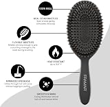 FRAMAR Boar Bristle Hair Brush Women Slick Back Soft Bristle Brush view 4
