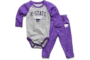 Wes and Willy Baby College Sports Fan Long Sleeve One Piece and Pant Set