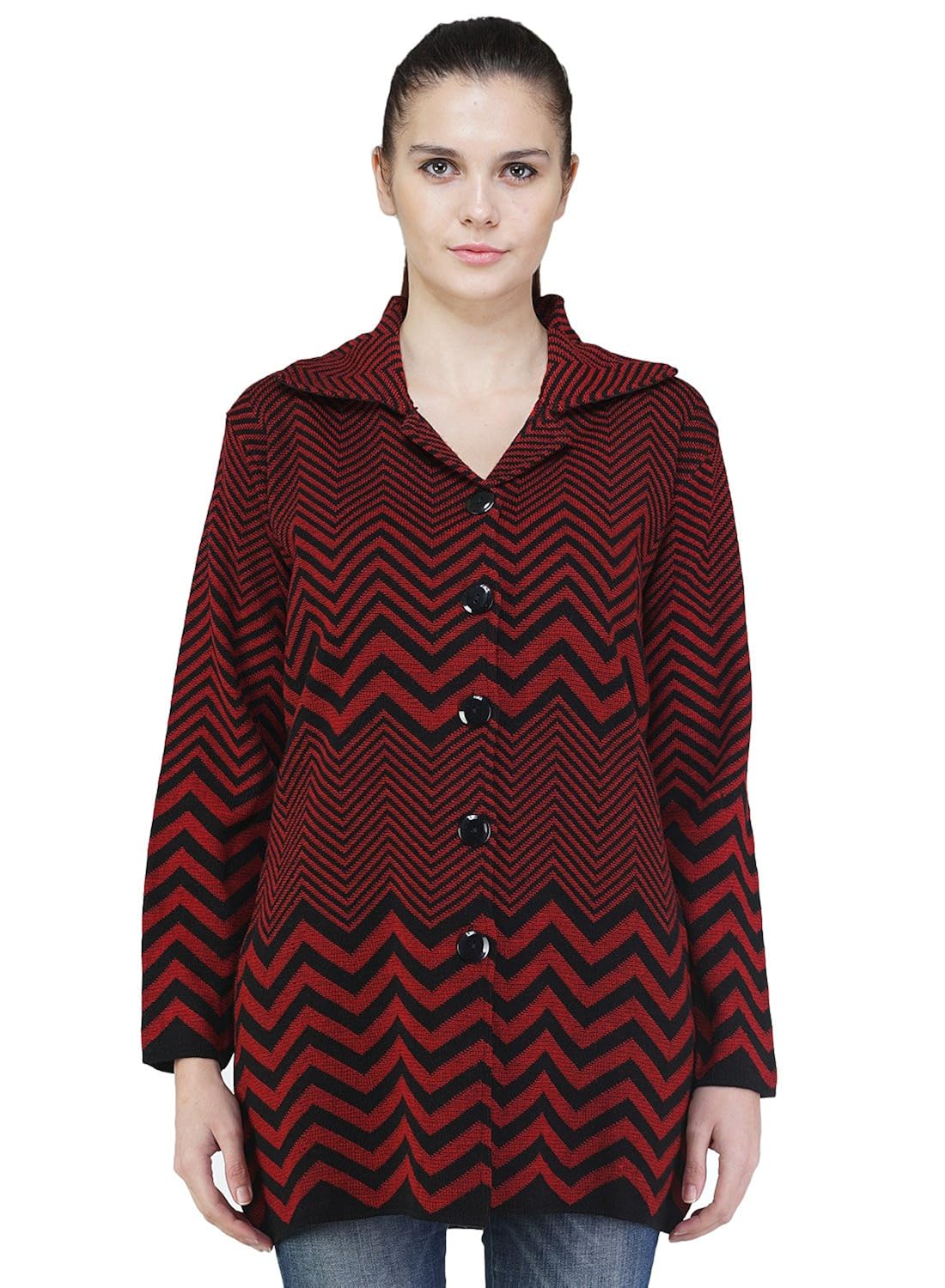 montrex red color stylish women cardigans
