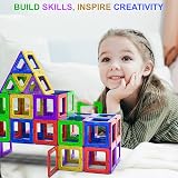 Desire Deluxe 40pc Magnetic Building Blocks Set STEM Toys for Kids view 6