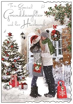Jonny Javelin Granddaughter & Husband Christmas Card - Couple & House 9