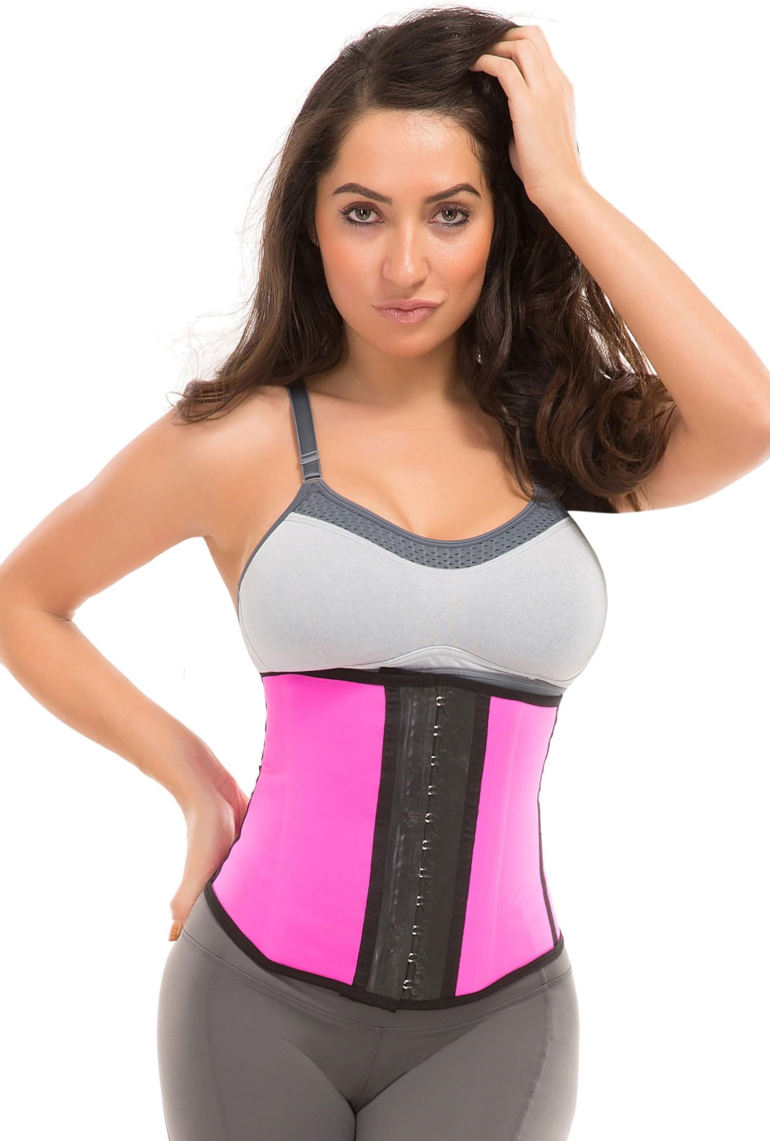 TruFigure Colombian Sport Latex Waist Trainer/Cincher (Faja Deportiva) w/ 3-Hooks