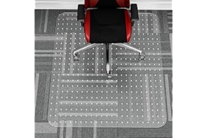 WASJOYE Office Chair Mat for Carpet,36x48in Clear Home Carpet Chair Mat Protector Cover with Non-Slip Studded for Computer Desk Rolling Chair, Transparent