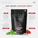ALPHA01 Organic Hawthorn Berry 1000mg 90 Vegan Capsules view 2