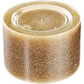 Liacere 100Pieces Gold Plastic Plates-Disposable Gold Glitter Plates-10.25inch Premium Plastic Dinner Plates for Wedding & Parties & New Year