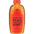 Nature Nate’s 100% Pure, Raw & Unfiltered Honey; 32oz. Squeeze Bottle; Award-Winning Taste
