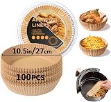 ColoZee Air Fryer Liners Round 10.5 Inch Parchment Paper Greaseproof