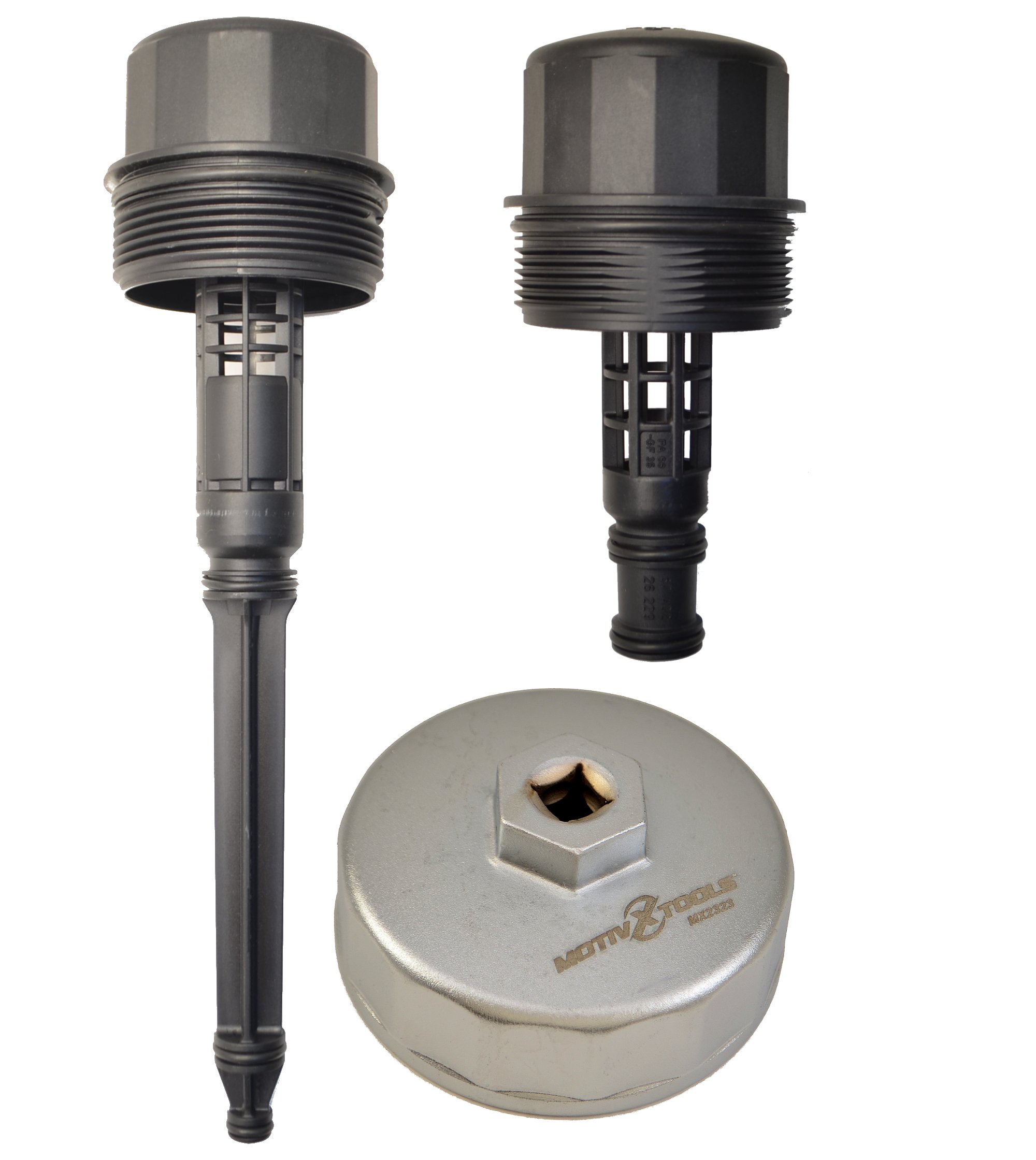 Motivx Tools 74mm 14 Flute Oil Filter Wrench for Mercedes Benz