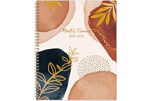 VINDORA 2024-2026 Monthly Planner/Calendar - 9'' x 11'', Monthly Planer 2024-2026, Jul. 2024 - Jun. 2026, 2 Year Large Monthly Planner with Monthly Tab, Twin-Wire Spiral Bound, Useful Back Pocket