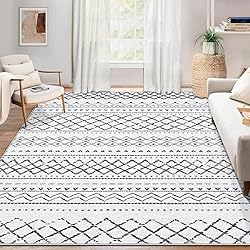 Area Rug Living Room Rugs 5x7 - Large Soft Boho