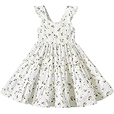 ALINTU Kids Toddler Baby Girls Dress Ruffle Sleeveless Princess Dress Summer Beach Sundress