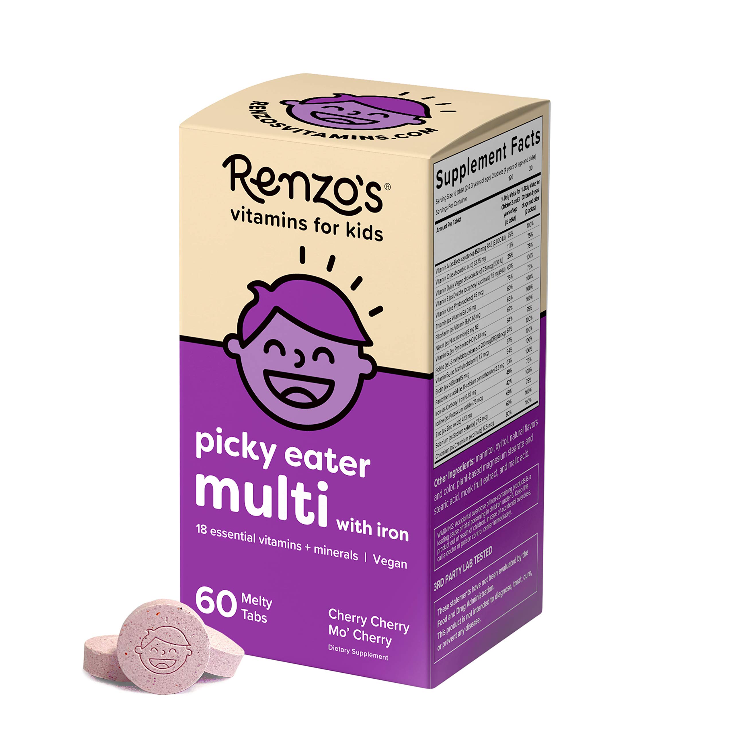 Renzo's Vitamins Stronger Now Bundle - Picky Eater Kids Multivitamin, Hercules Calcium, and Vitamin D3 for Kids