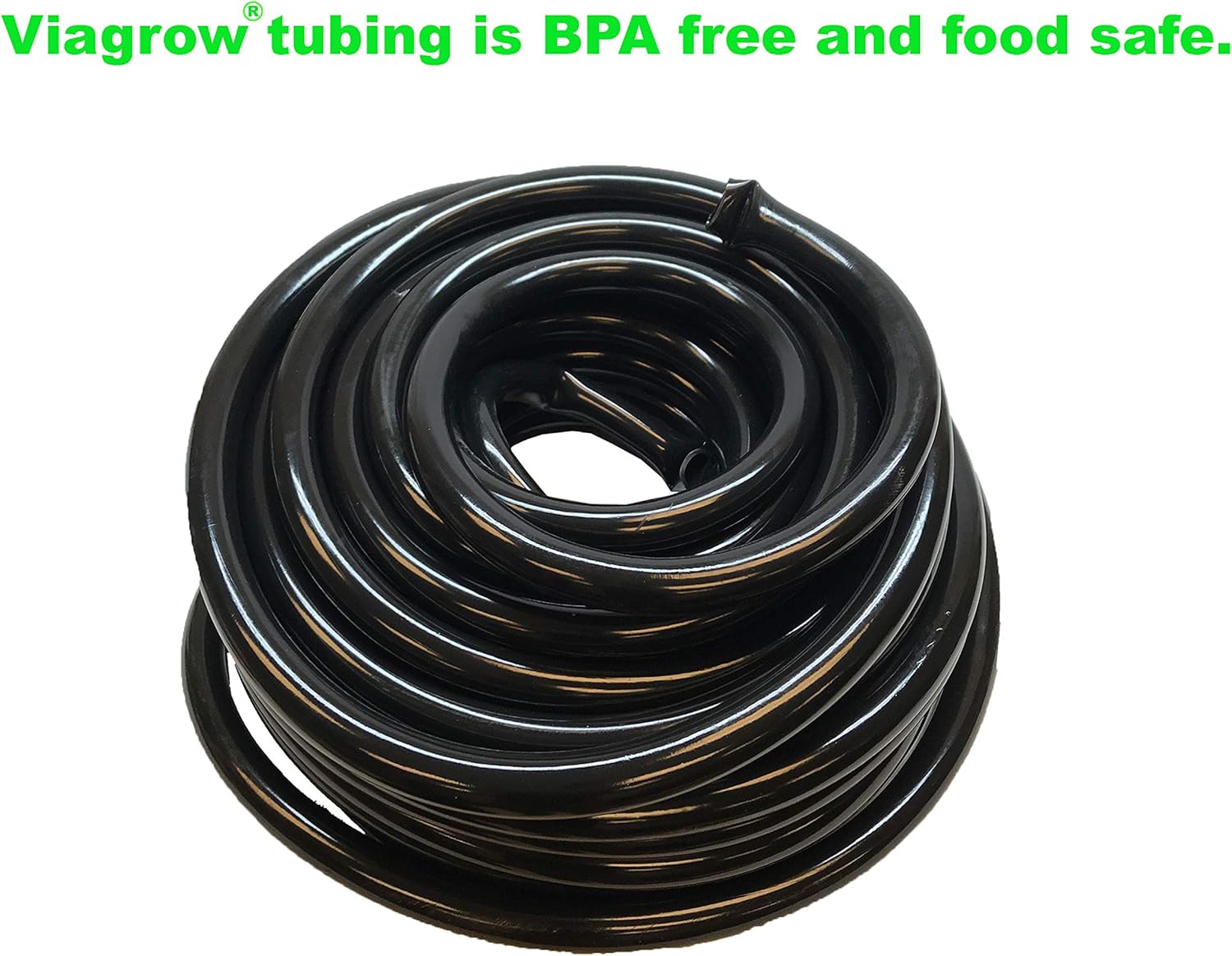 Viagrow V708245 Vinyl Multipurpose Irrigation Tubing(100ft, 3/4 inch ID-1 inch OD), Black : Garden & Outdoor