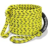 Vortexain Boat Tow Rope 60ft 1-6 Riders, Floating Ropes for Towable Tubes