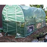 Quictent 2 Doors Reinforced PE Cover 12' X 7' X 7' Portable Greenhouse Large Walk-in Green Garden Hot House