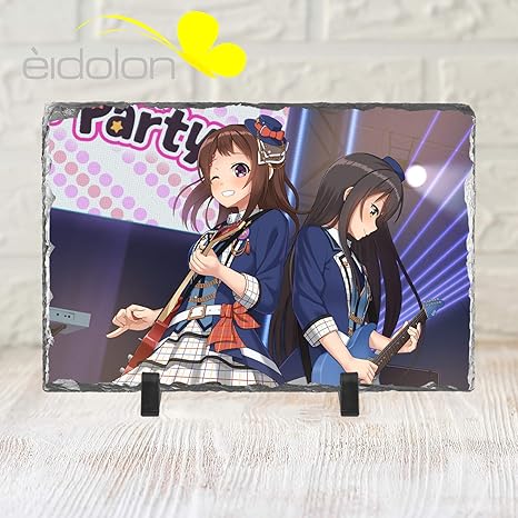 Amazon Eidolon 人気アニメ Bang Dream バンドリ 花園たえ 戸山香澄 石板絵 スレート絵 石製 写真立て 置き物 飾り物 贈り物 デスク装飾 二次元 萌えグッズ 可愛い カスタマイズ可能 大 約30cm cm 1cm アニメ 萌えグッズ 通販
