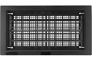 SAIYUGTY 8" x 16" Automatic Foundation Vent for Ventilating Crawl Space Replacement Auto Air Vent, Black, 1 Pack