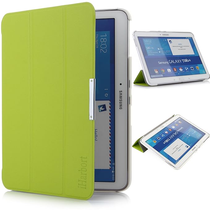 iHarbort® Samsung Galaxy Tab 4 10.1 Hülle - Ultra Slim Leder Tasche Hülle Etui Schutzhülle Für Samsung Galaxy Tab 4 10.1 Zoll