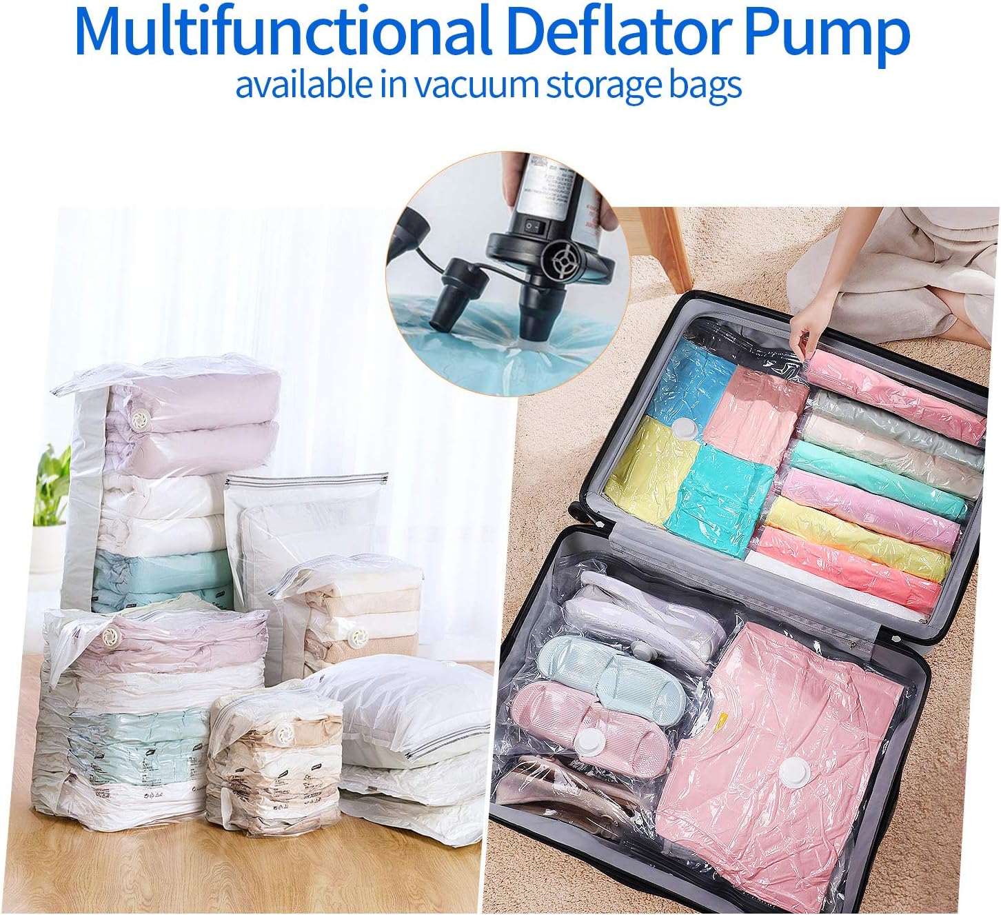 Electric Air Pump, Portable Quick-Fill AC Inflator/Deflator Pumps with 4 Nozzles for Air Mattress Bed Inflatable Pool Boat Raft Toys Swimming Ring, 110V AC/130W: Sports & Outdoors