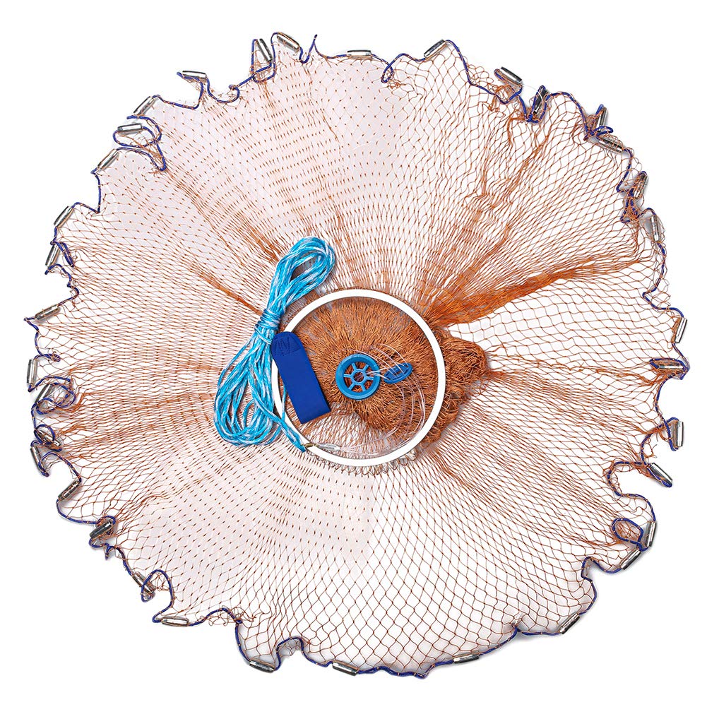 Buy Yeahmart Saltwater Fishing Cast Net for Bait Trap Fish Throw Net 0.