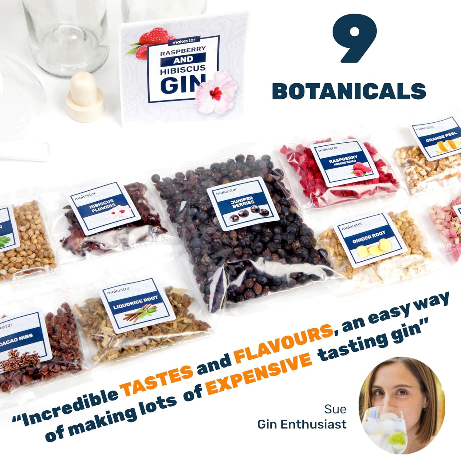Gin Making Kit - Make Your Own Pink Gin, Raspberry & More - Valentines Day Gifts For Her Idea - Craft Kits By Makester - Image 5