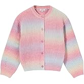 Girls' Cardigan with Button Loose Long Sleeve Shrug Sweaters Cropped Uniforms Kids Knit Sweater Outerwear