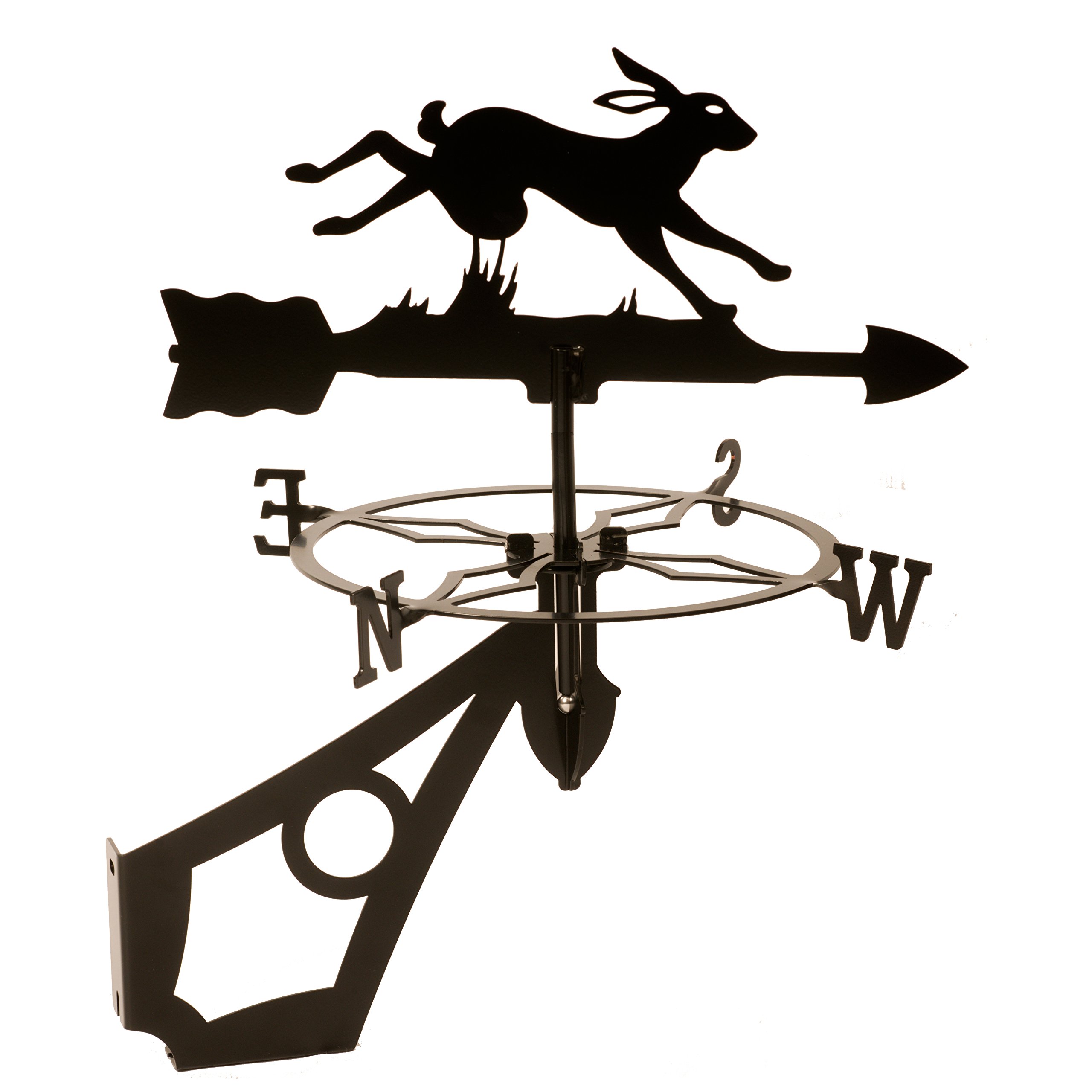 Dragon Laser Ltd., Hare Running Decorative Weathervane, **WITH ANTI-RUST COATING**