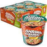 Nongshim Shrimp &amp; Habanero Ramyun Cup with Lime, 2.64 oz (Pack of 6)