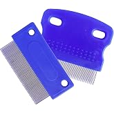 2Pcs Dog Tear Stain Comb Gentle Removes Mucus Crust Stains Pet Groom Tool | Gently and Effectively Removes Crust, Mucus and Stains, Pet Combs, Grooming Tool Comb