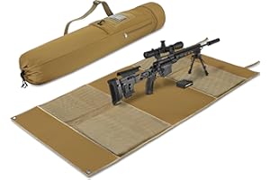 JIPIMON Shooting Mat with Tactical Water Resistant Carrying Bag, Extra Large Prone Padded Portable Roll Up Shooting Mats