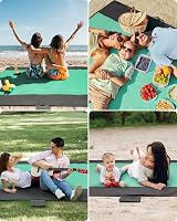 COVACURE Beach Blanket Mat 210x200cm Sandproof Waterproof with 3 Zipper Pockets view 4
