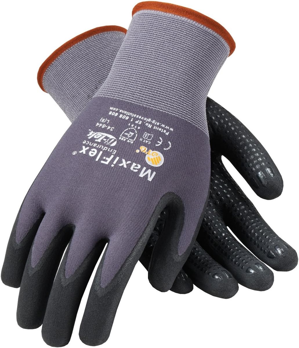 PIP Maxiflex Endurance 34844 Black/Gray XL Nylon CutResistant Gloves