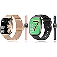ZOSKVEE 2-Pack Smart Watch with 4 Bands, 2.0" Fitness Tracker Watch(Dial/Answer Calls) with Heart Rate/Blood Pressure/Blood Oxygen Monitor for Android iOS