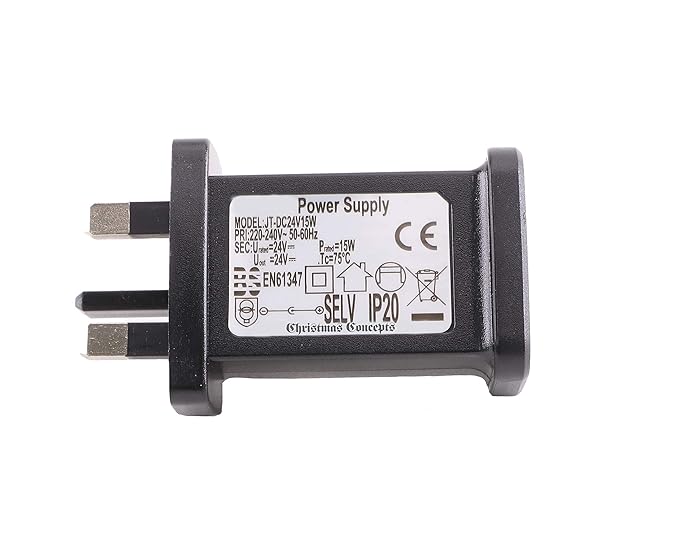 Christmas Concepts® 24V 15W Adaptor Without Lead Suitable for Christmas Lights Amazon.co.uk