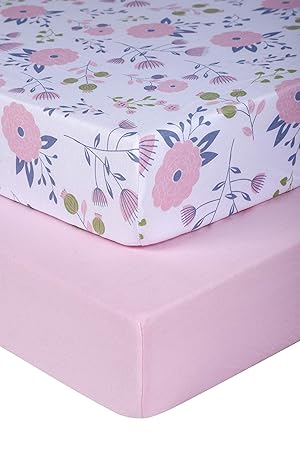 organic crib sheets girl