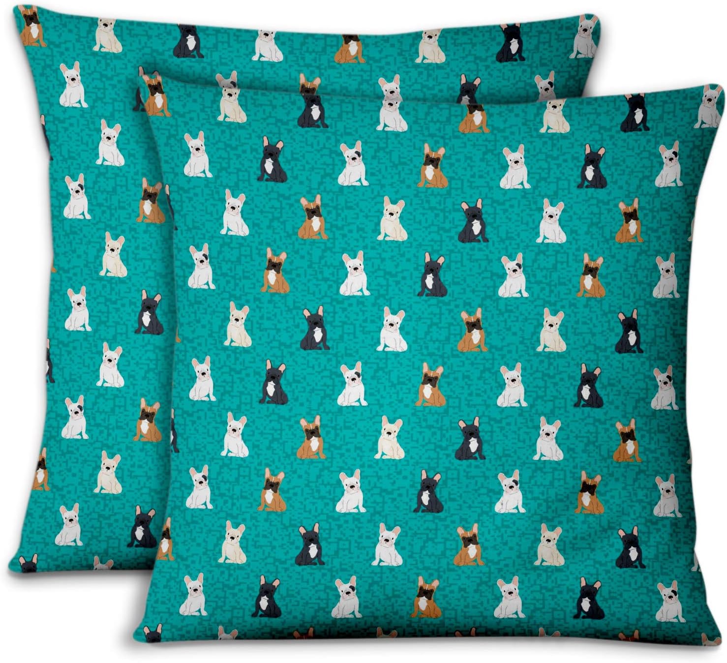 S4Sassy Grun BaumwollPopeline Stier Hund &amp; geometrisch Wohnzimmer Sofa