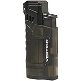 NEW VERTIGO BY LOTUS - STINGER 4 TORCH FLAMES CIGAR/CIGARETTE LIGHTER-CHARCOAL