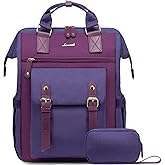 LOVEVOOK 15.6 inch Laptop Backpack for Women, Teacher Nurse Work Travel Backpacks Purse,Computer Bag, Purple Blue
